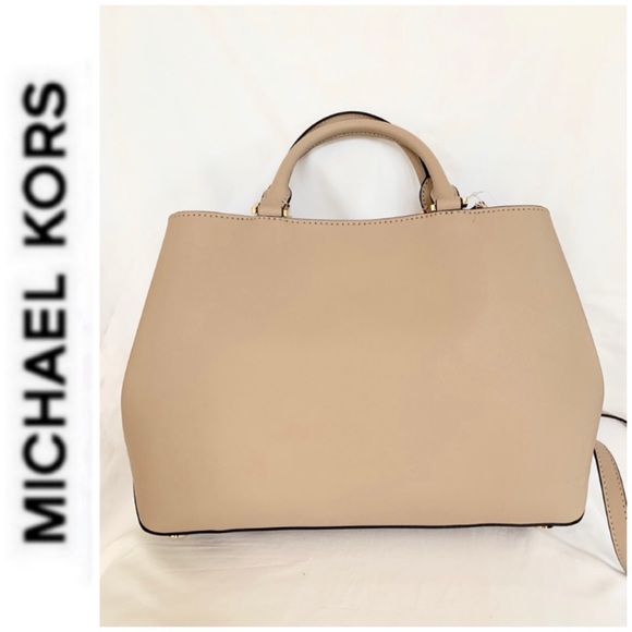 NWT authentic MK Florence leather satchel oyster - Picture 4 of 6